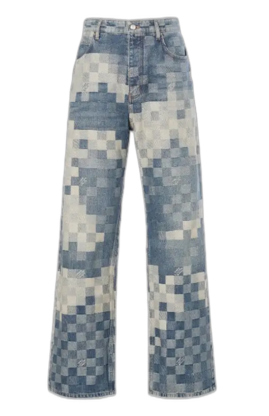 louis vuitton pixel jeans