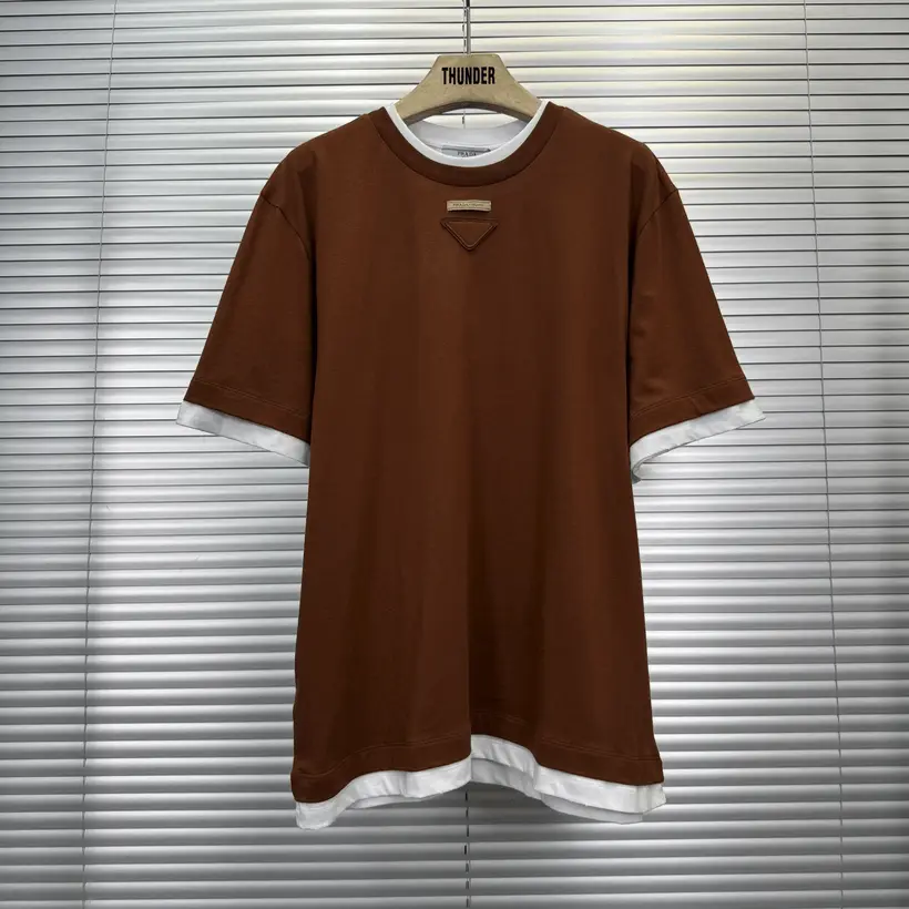 prada brown tee